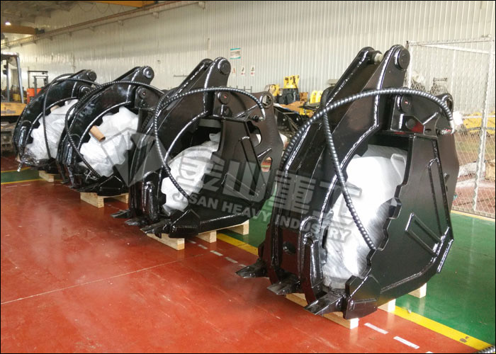 Hydraulic Thumb Excavator Grab Bucket , Backhoe Clamp Bucket Suit Komatsu PC45 PC50 PC60