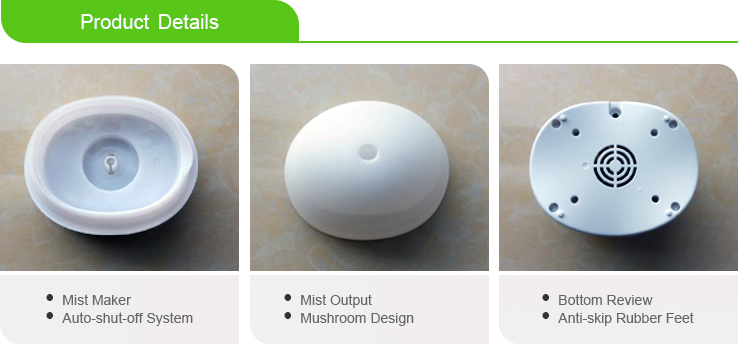 80ML Ultrasonic Air Humidifier Oil Scent Aroma Diffuser With Colorful LED Light For Indoor