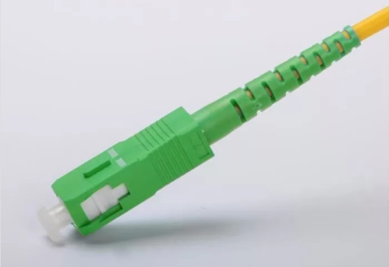 0.9 2.0 3.0mm LSZH Fiber Optic Patch Cable SC / APC Simplex SM Low Insertion Loss