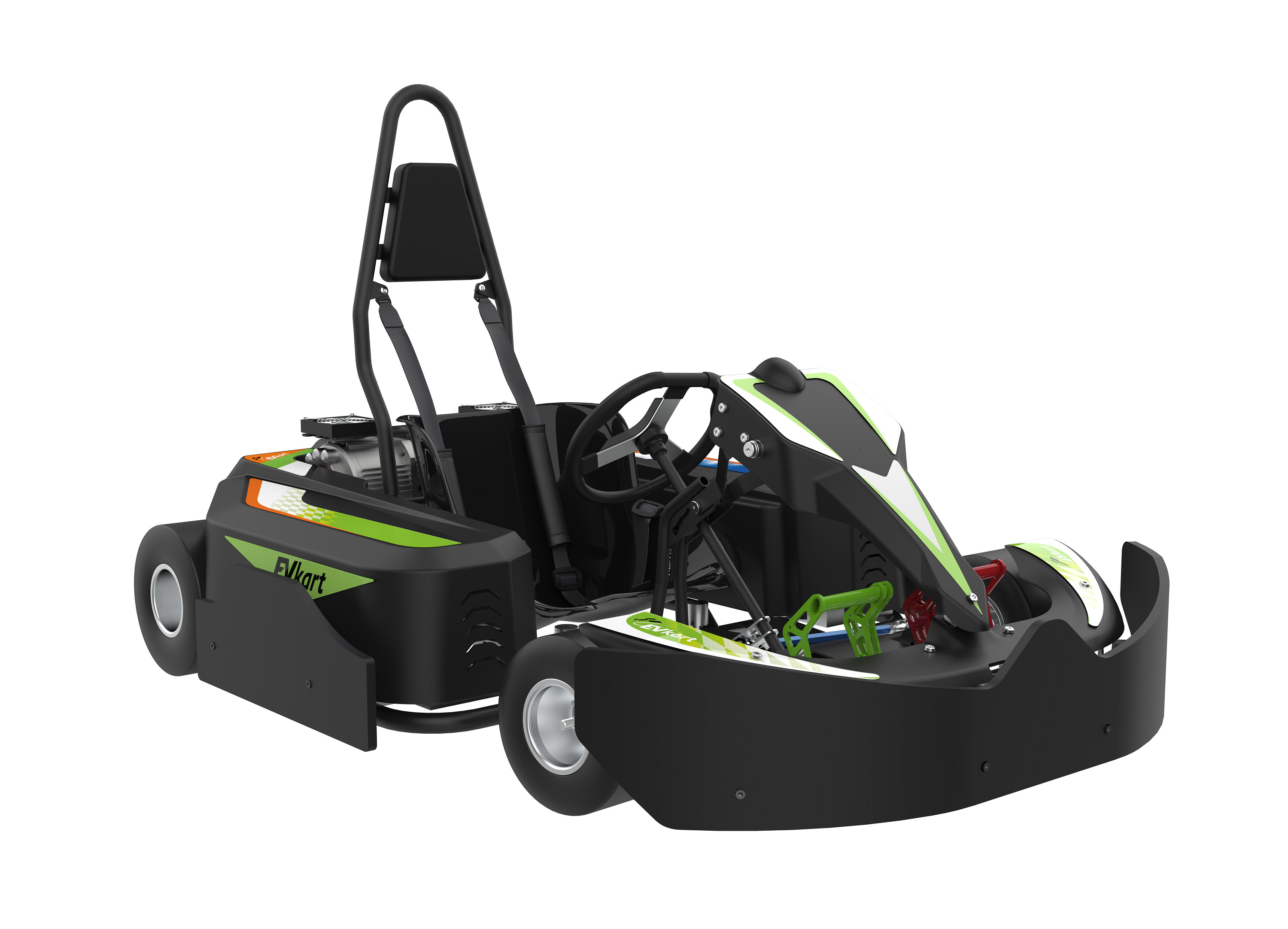 Remote Control Gears Electrical Go Kart Outdoor 43mm Terrain Clearance