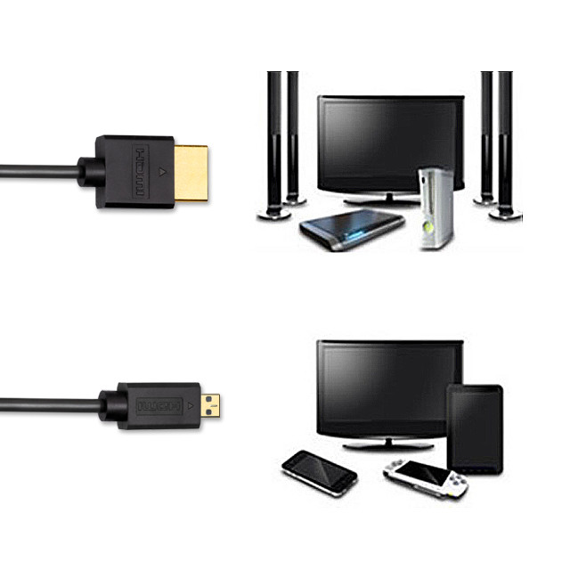 34AWG TPE HDMI To HDMI Cable 4K 60Hz A TO D Gold Plated 4.5mm Dia
