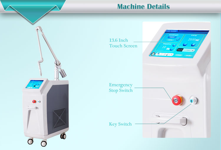 Nd YAG Laser Tattoo Removal Or Blood Vessels Removal Stationary Style