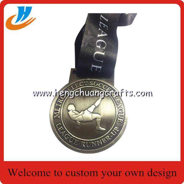 50mm Metal silver medals/ribbon medals with good price and quality