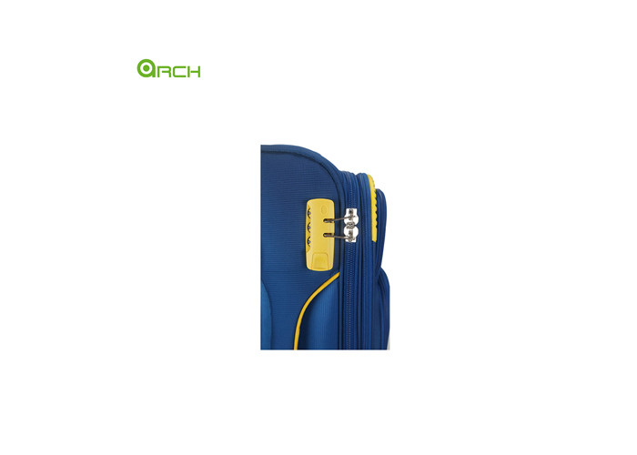 Tapestry Trolley Travel Luggage Bag with Trimming Color Design