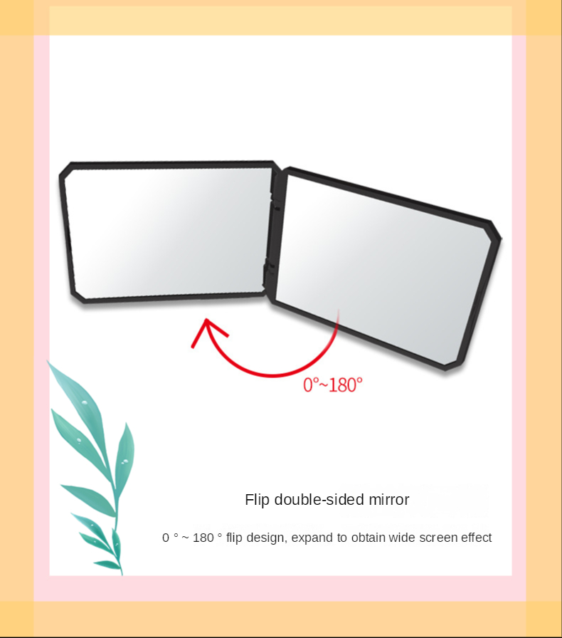 Adjustable Compact Lady Dressing Mirror with Heart-Shaped LED Light and Custom Design
