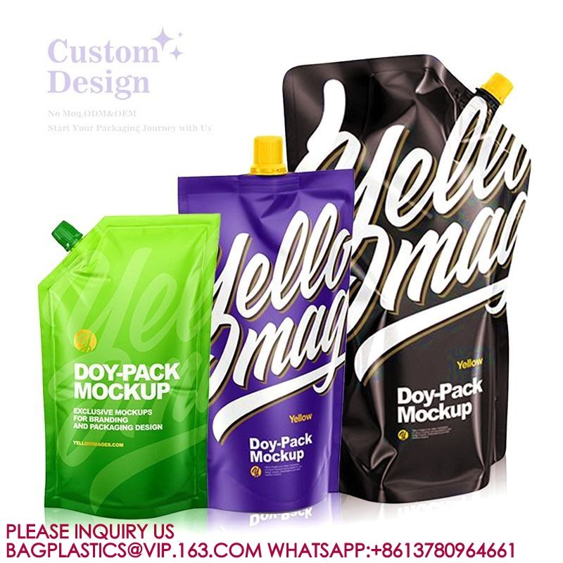 Customized Printing Food Grade Stand Up Retort Pouch Bags For Food Soup Stand Up Pouch
