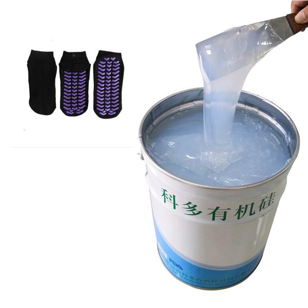 Quality Two Component 5kg Lsr Silicone Rubber , Anti Slip Socks Clear Liquid Silicone for sale