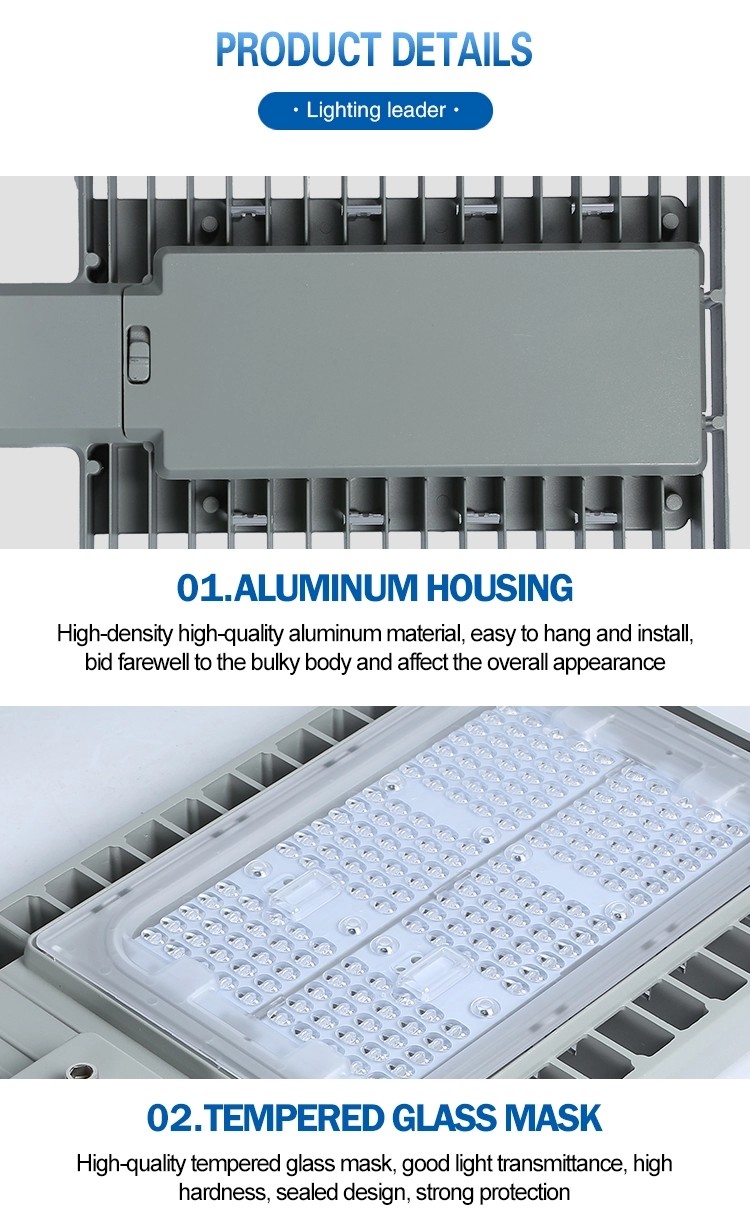 Outdoor Waterproof LED Street Lights High Power 90w 150w 240w 300w Easy Install