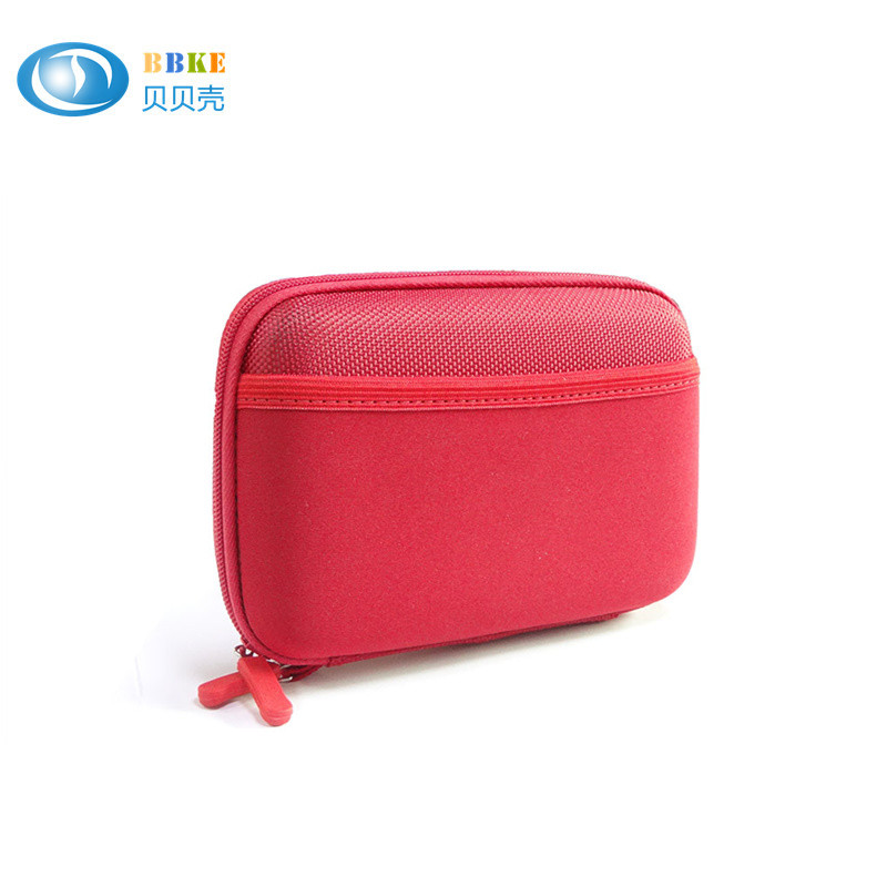 RED Popular Moblie Hard Drive Storage Case , Eva Carrying Case 15.5*10*4cm