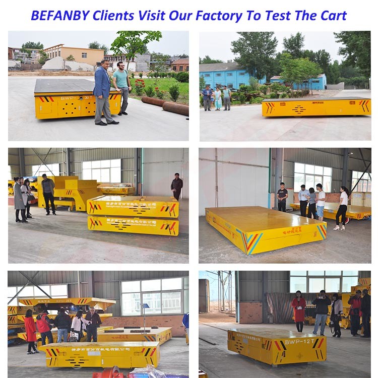 Heat Resistant Automatic Trackless Transfer Cart 1-300T For Material Handling