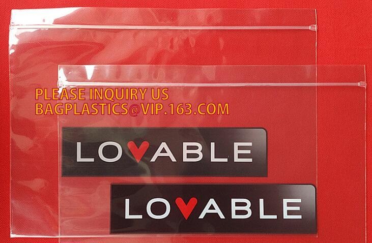 High Quality Two Track Transparent Vacuum Plastic PE Zipper for package bag, separable plastic open end double track zip