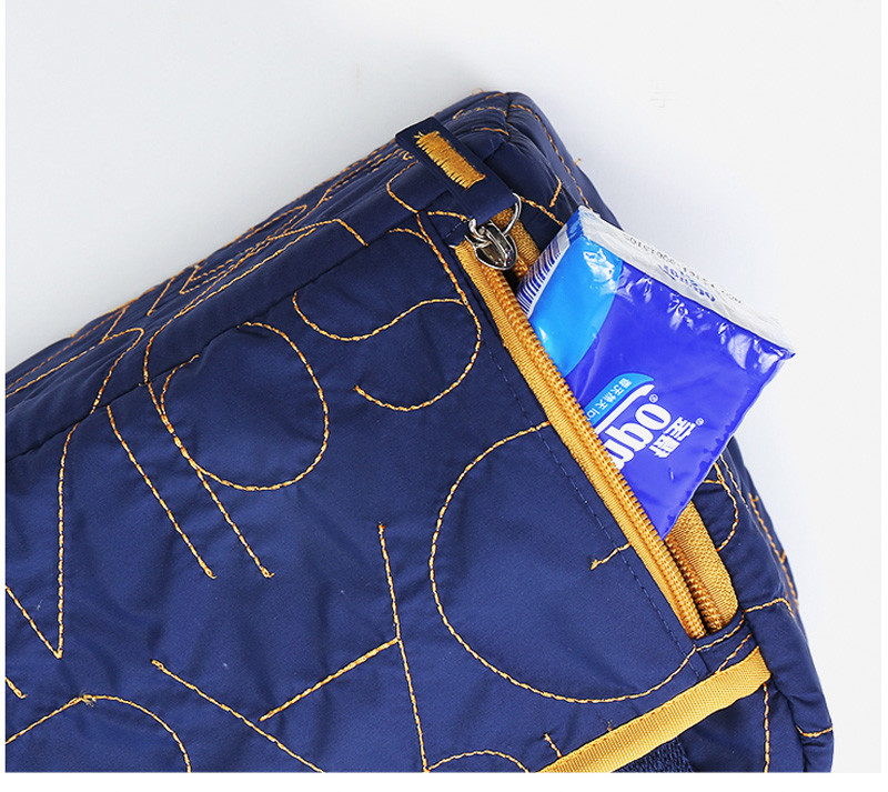 Zipper Fashion Eco Canvas Insulated Lunch Cooler Bags
