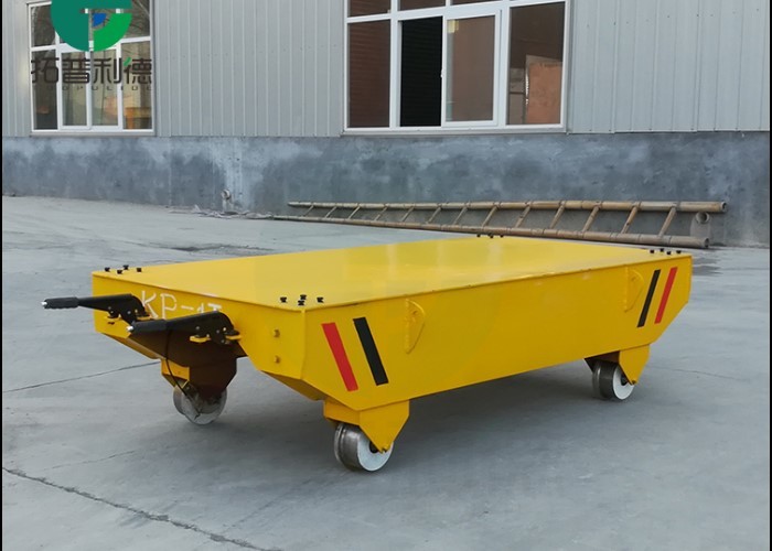 Warehouse Handling Equipment Steer Material Handler Trailer Transfer Cart On Railway