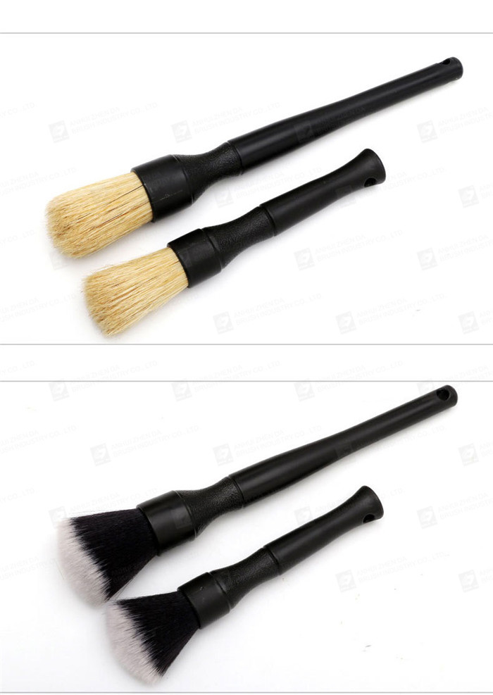 2pcs Super Synthetic Soft Bristle Detailing Brush For Car Interior Screen Cleaning
