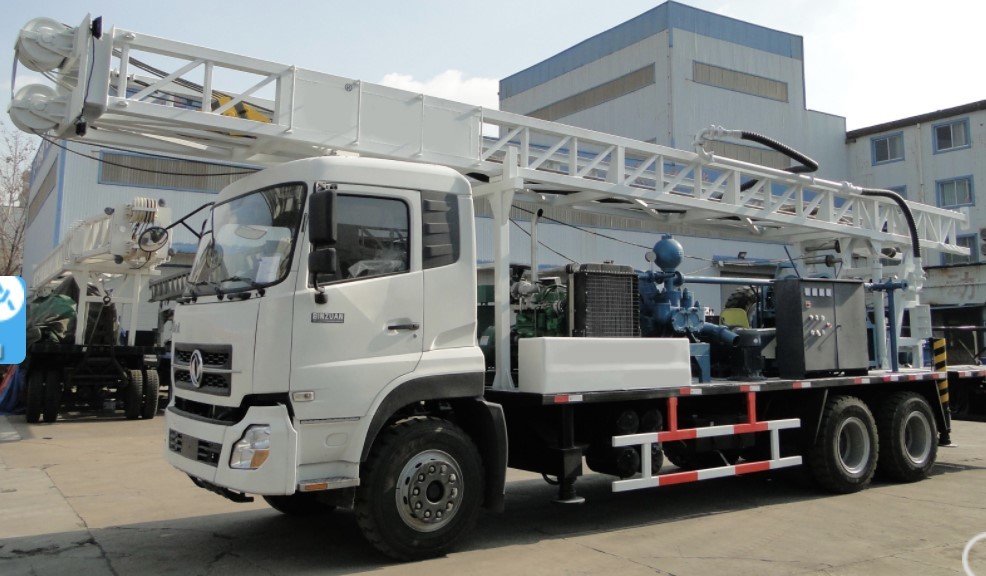 400m Drill Rig Machines Truck Mounted Water Well Borehole With Drilling Tools