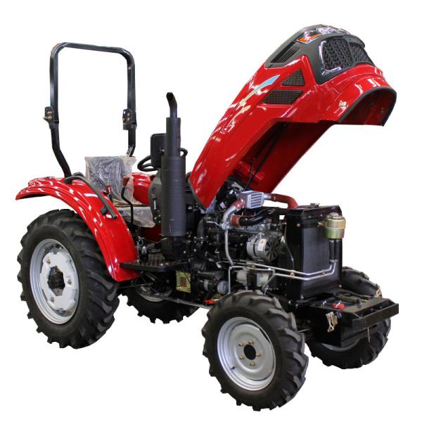 Construction Works Mini Tractor Gear Drive Agriculture Equipment On Farm