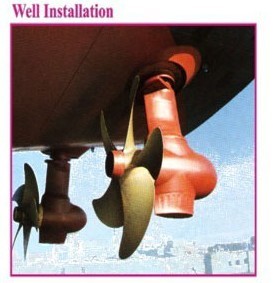 Marine Well Installation Rudder Propeller