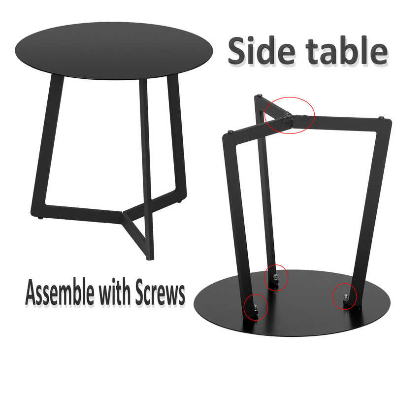 H18.12inch Livingroom Small Round End Table