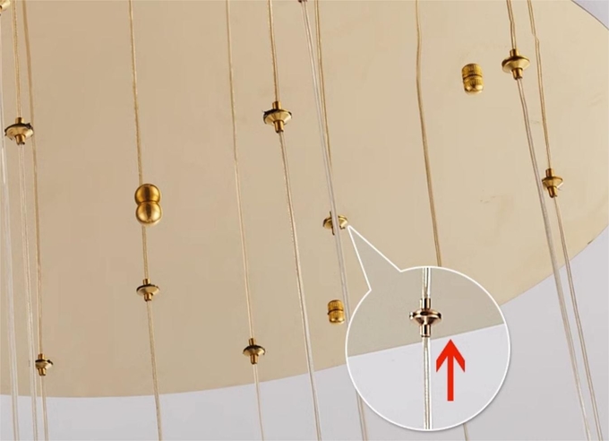 Modern Light Luxury Long Water Drop Chandelier For Duplex Villa Staircase