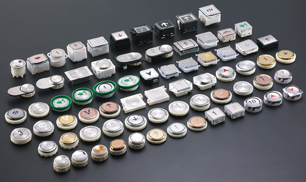 60x46x29mm Elevator Push Button Acrylic Plate Tact Switches Orange Color