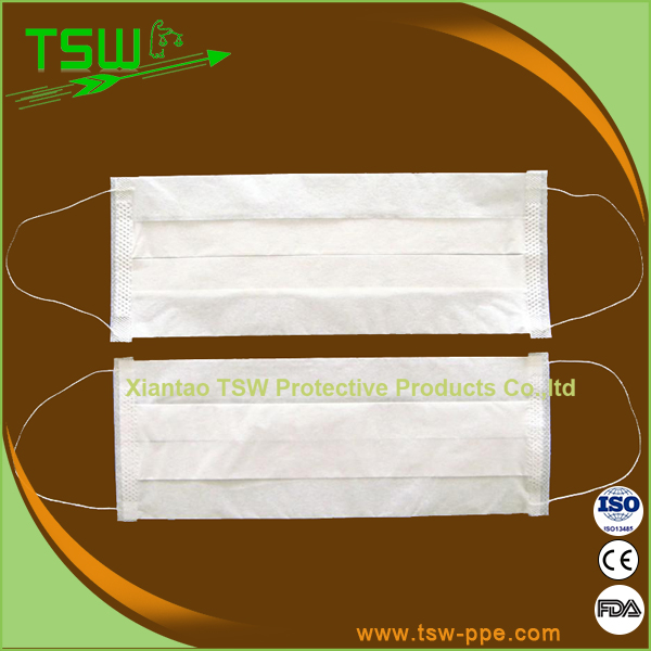 20gsm Paper Face Mask 20x7cm For Cleaning Room