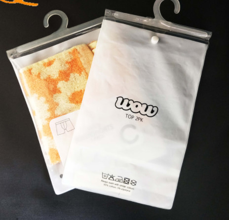 Recyclable Cosmetic Clear Vinyl Zipper Pouch With Printing Eco Friendly