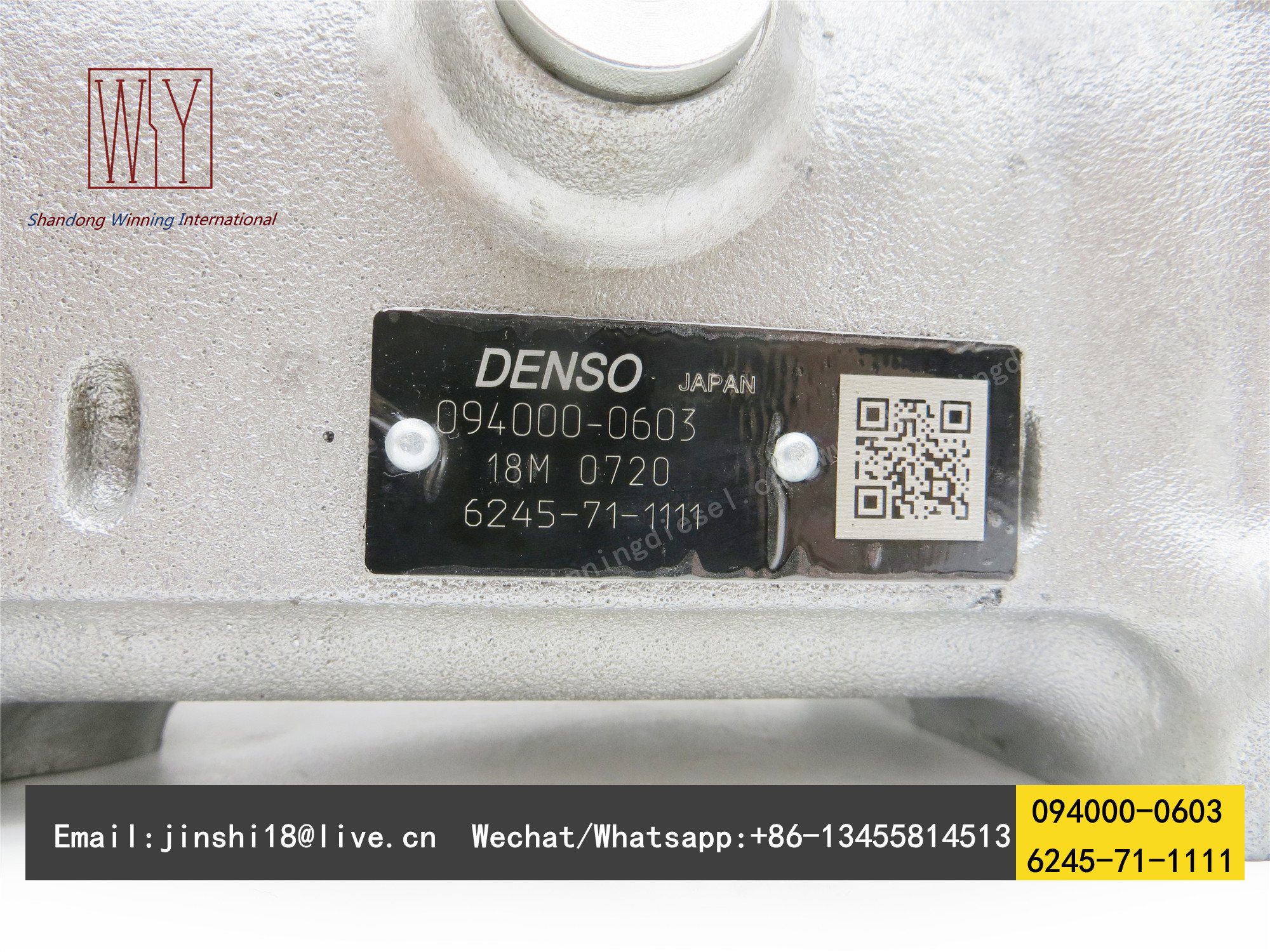 GENUINE AND BRAND NEW DIESEL FUEL PUMP 094000-0603, 6245-71-1111 FOR 6D 170 ENGINE