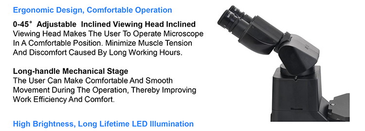 OPTO EDU A14.1065 Tilting Inverted Phase Contrast Microscope