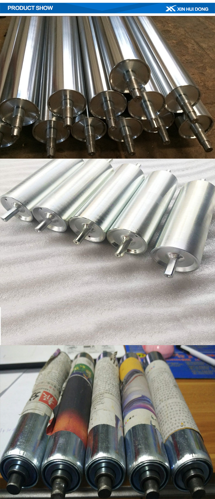 Stainless Steel Flexible Roller Conveyor , Automatic Roller Conveyor 0.4kW - 22kW