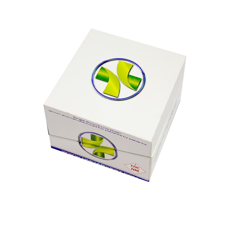 Magnetic Flip Top Cigarette Paper Box Live Rosin Concentrate Glass Jar Boxes