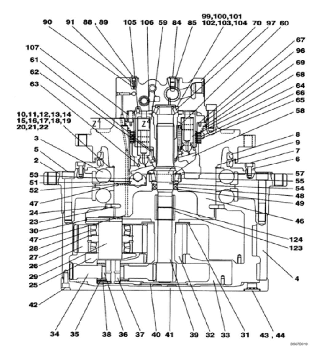 GM85VA SK460-8 SH460 Kobelco Excavator Travel Device LS15V00020F4