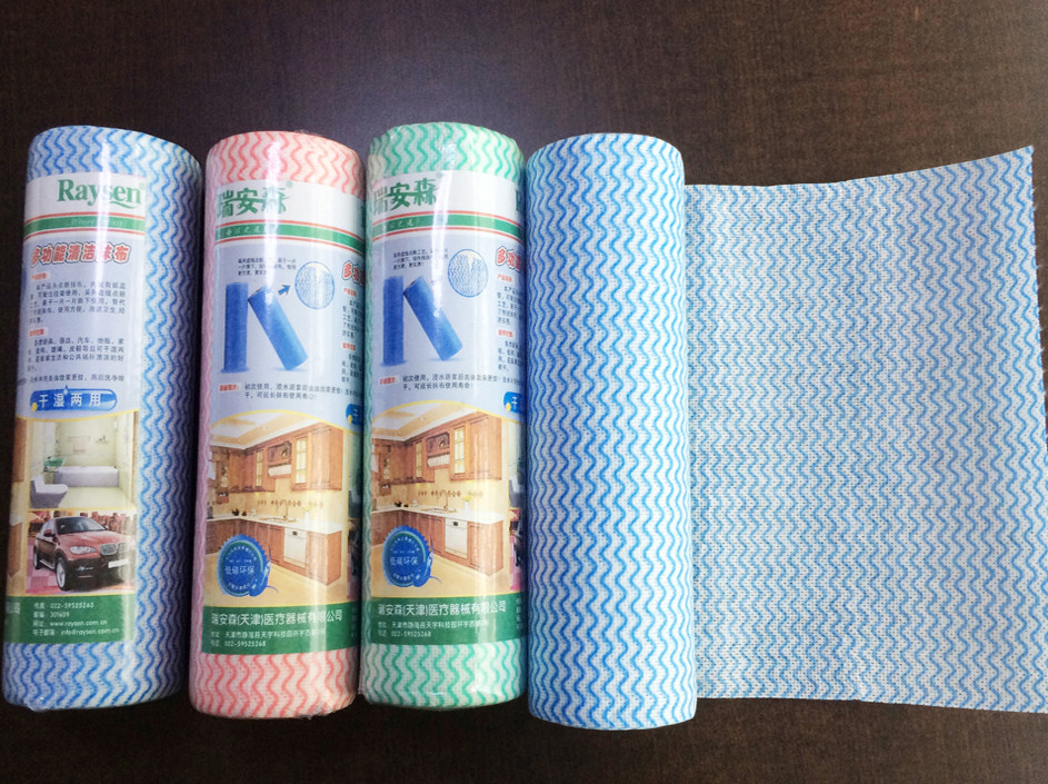 Disposable Spunlace Nonwoven Wipes Cleaning Wipes With Different Color