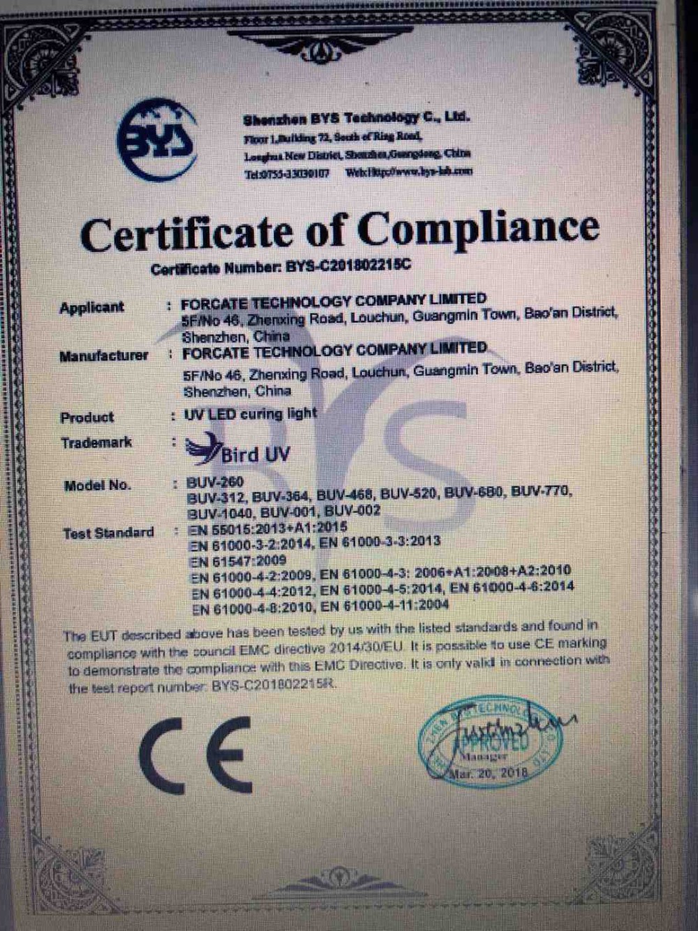 Printing Industry 1000mA 110W 385NM 6868 UVC Led Module