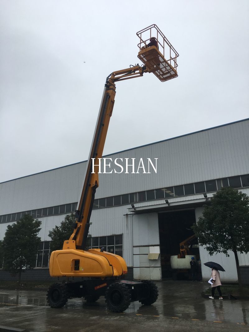 24m 26m 28m Articulated Boom Lift Self Propelled Small Electric Boom Lift