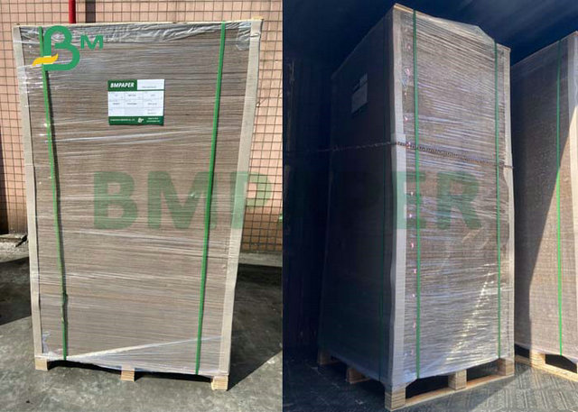 Recycled 1000gsm 1200gsm Uncoated Gray Paperboard Sheets For Puzzles 95 x 130cm 