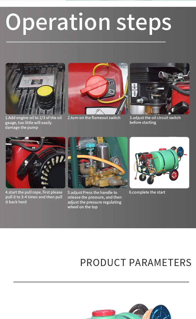 Anti Epidemic Gasoline Engine Power Sprayer High Pressure Agricultural