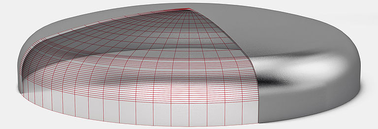 Casting Connection ASME Elliptical Cold Pressing Vessel Tank Head for Welding and Casting