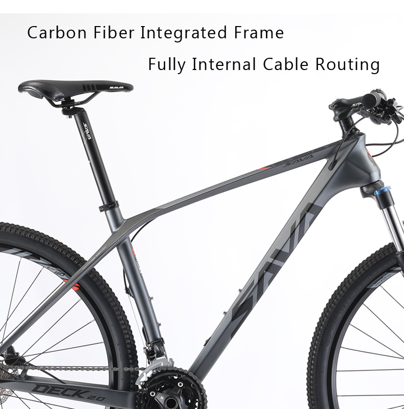 Sava Deck2 0 Carbon Mountain Bike , 29 Inch Disc Brake Mtb 27 Speed