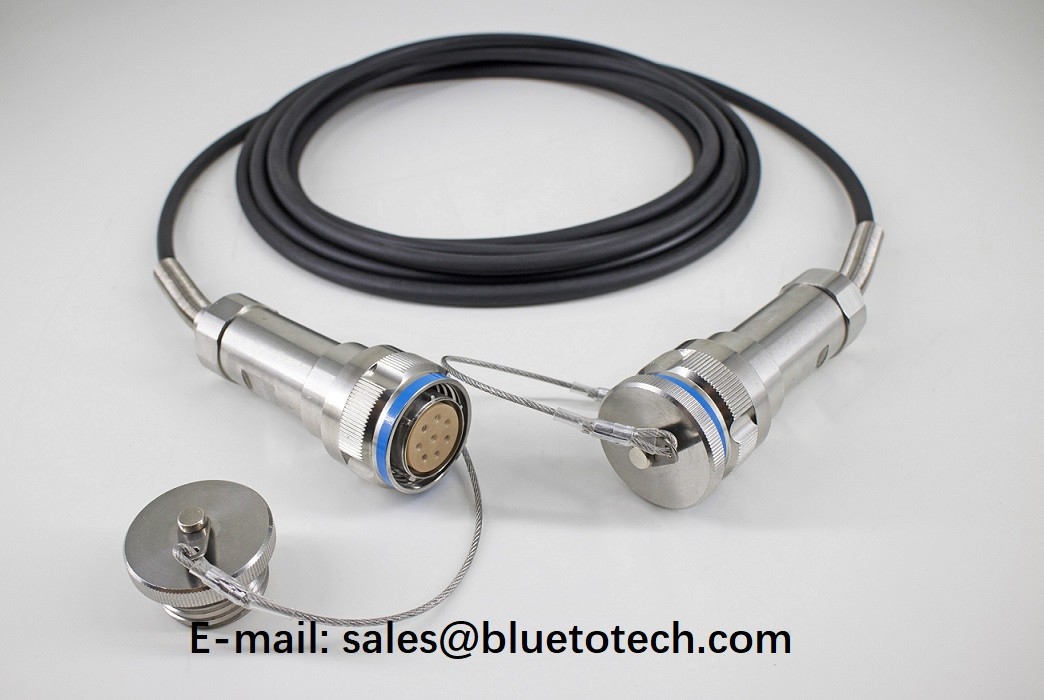 Military 5G Base Station RRU BBU CPRI Cable 4 Fiber Count J599 to J599 Waterproof Connector