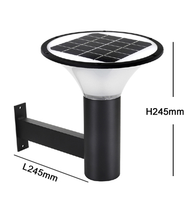 Hot selling IP65 outdoor high brightness 120lm/W led 5W 7W adjustable color temperature solar garden light