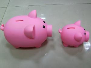 Kids Gift Novelty Money Saving Box Pink Pig Coin Bank For Decorations / Collectibles