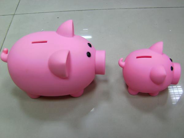 Quality Kids Gift Novelty Money Saving Box Pink Pig Coin Bank For Decorations / Collectibles for sale