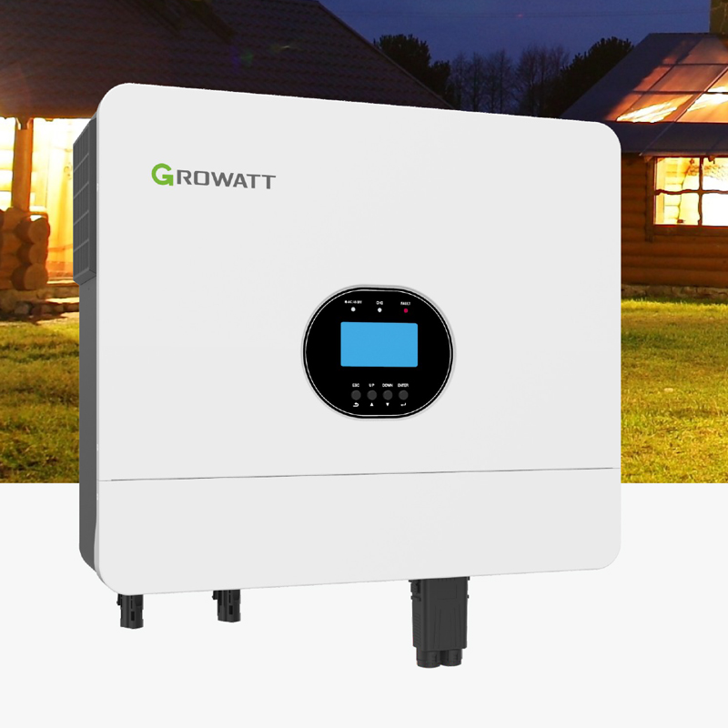 Growatt High Frequency Inverter With Small Size And Lightweight SPF 6000 Es Plus Growatt Solar Hybrid Off Grid Inverter