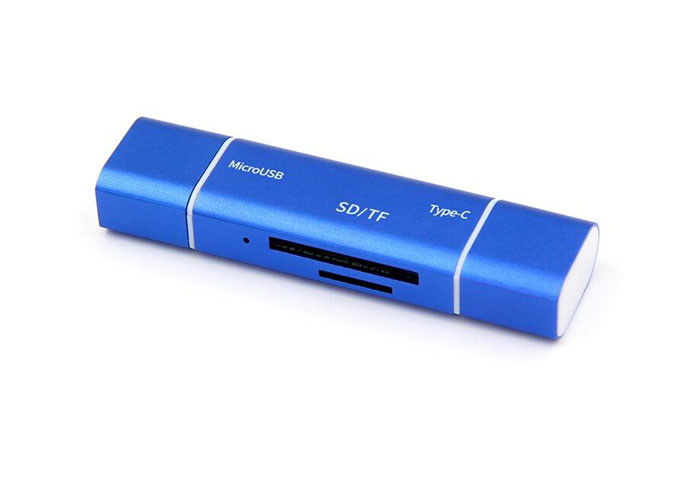 3 IN 1 Type C Usb Reader , Alumium Case OTG Card Reader