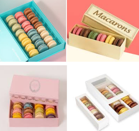 Durable Fresh Macaron Packaging Box Premium Gift Box 6 Pieces Of French Sandwich Cookie Baking