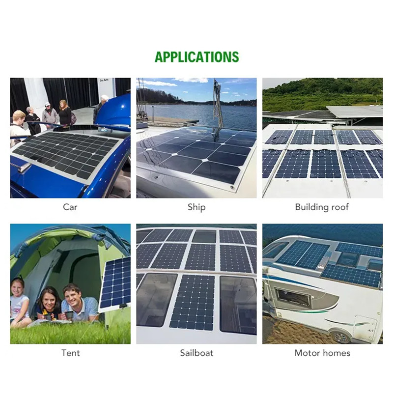 OEM Portable Mobile 100W Flexible Solar Panels For Hiking CE CB TUV Certificated