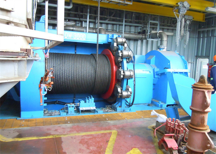 Steel Q235 Construction Winch Machine 5 Ton Red For Coal Mine