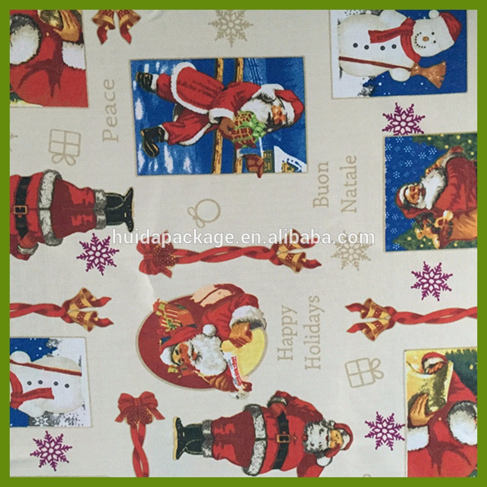 Hot selling Chrismas Snowflake n heat kids designs printed table decrational table cloths made of BSCI audited factory i