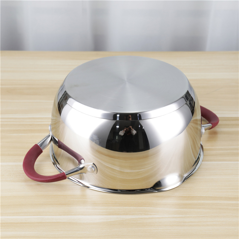 Custom Kitchen 5pcs Non Stick Cooking Pan Cookware Set Pot Set Silicone Handle Cooking Pot Set