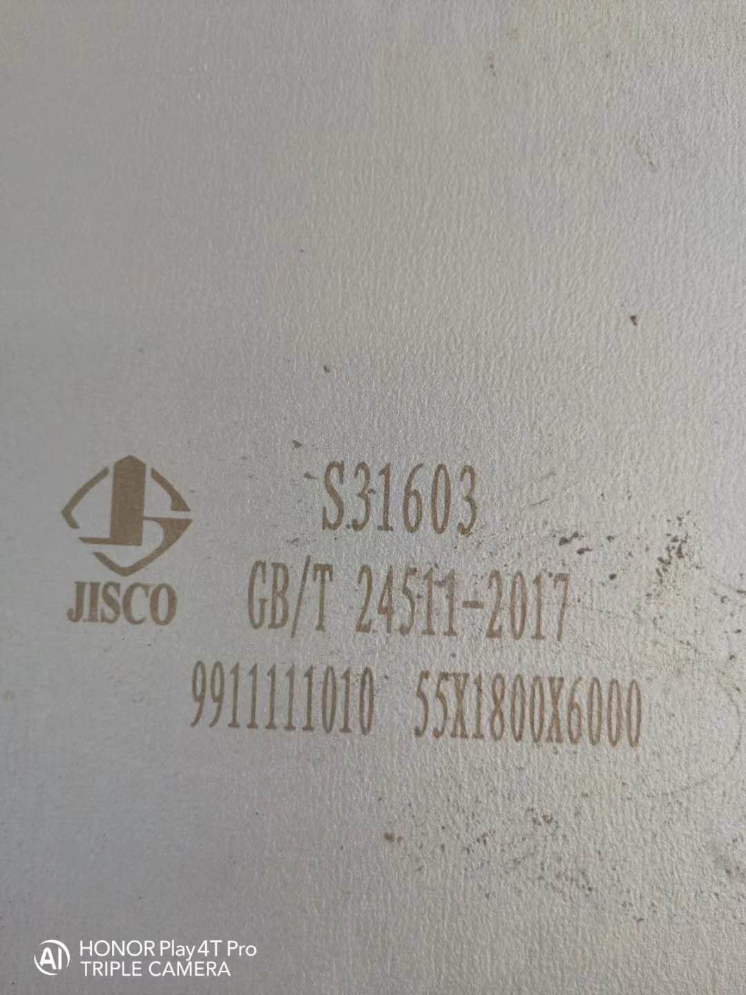 55mm Thick Stainless Steel 316L Plate 2000*6000mm Din1.4404 s31603 12mm thk. SS plate Grade 316